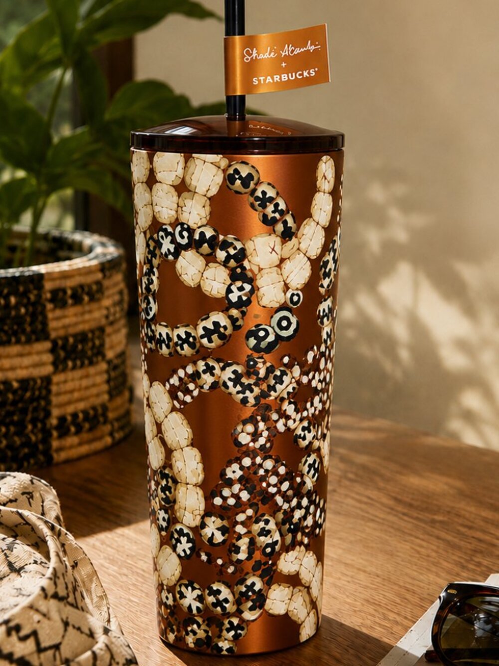 Starbucks 2025 Batik Beads Stainless Steel Cold Cup 24oz Limited Edition NWT New